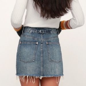 We The Free Cut Off Denim Skirt 29